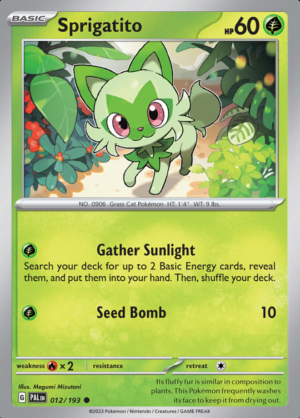 Sprigatito Reverse Holo 012(PAL)
