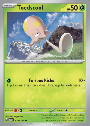 Toedscool Reverse Holo 024(SVI)