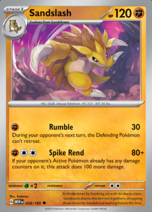 Sandslash 028 (MEW)