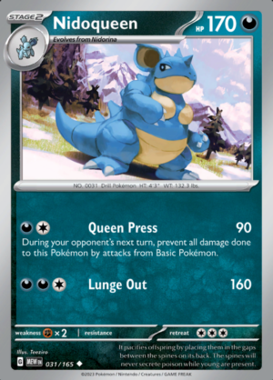 Nidoqueen Reverse Holo 031 (MEW)