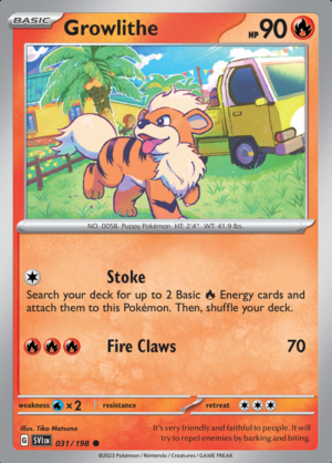 Growlithe Reverse Holo 031(SVI)