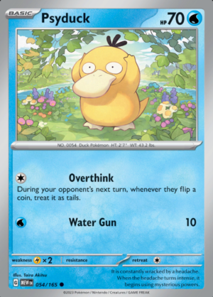 Psyduck Reverse Holo 054 (MEW)