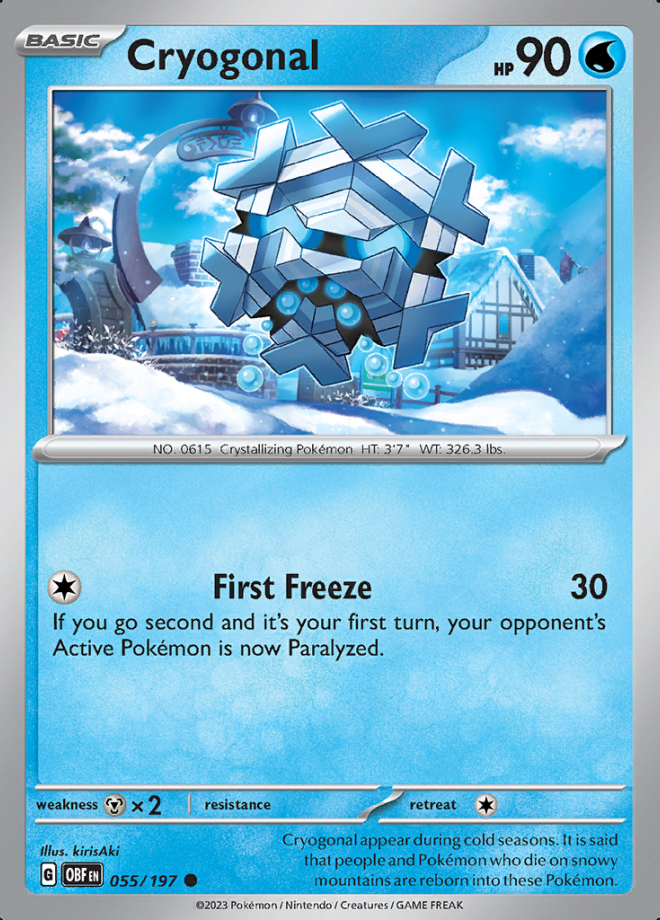 Cryogonal Reverse Holo 055 (OBF)
