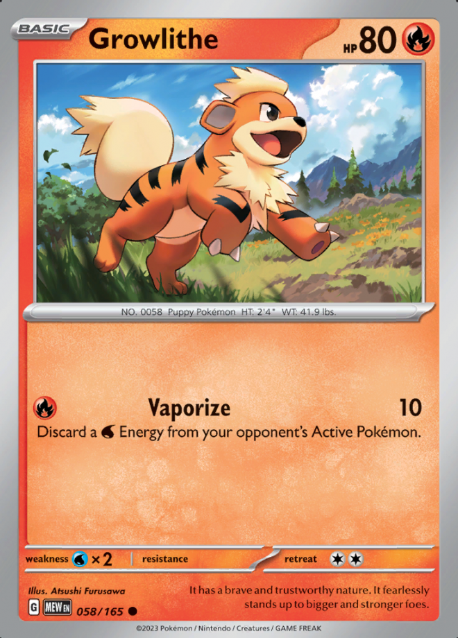 Growlithe 058 (MEW)