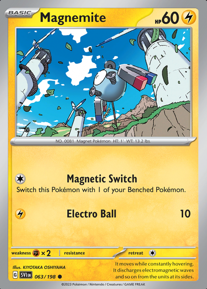 Magnemite Reverse Holo 063(SVI)