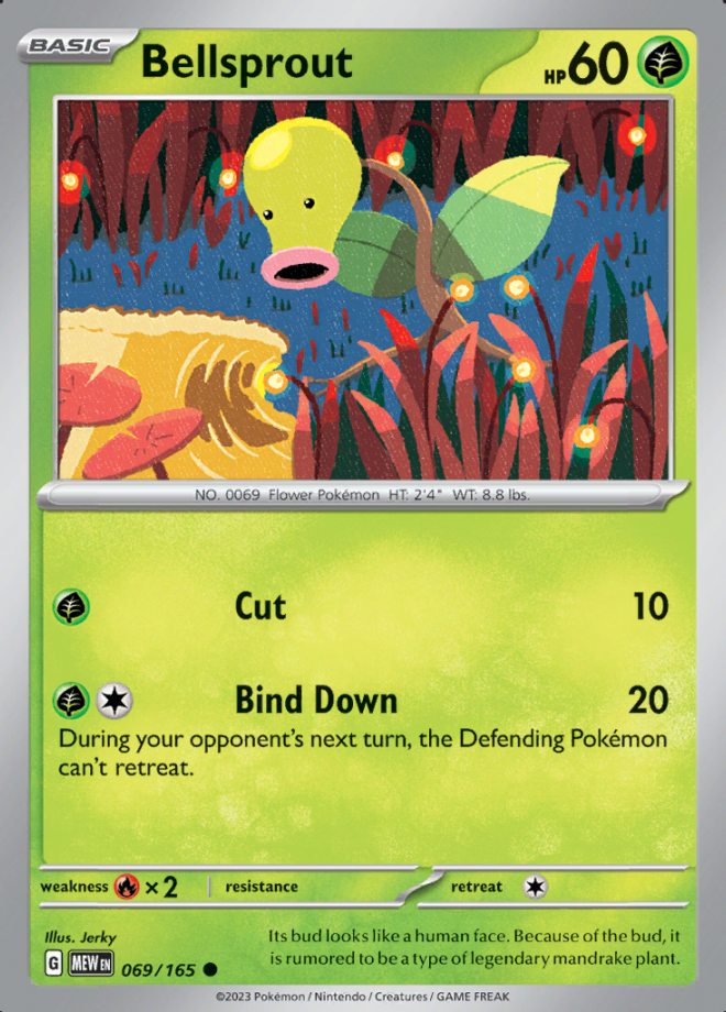 Bellsprout Reverse Holo 069 (MEW)