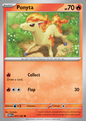 Ponyta Reverse Holo 077 (MEW)