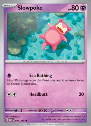 Slowpoke Reverse Holo 079 (MEW)