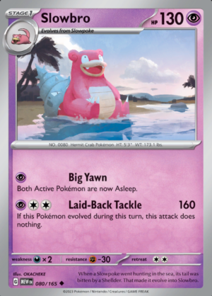 Slowbro Reverse Holo 080 (MEW)