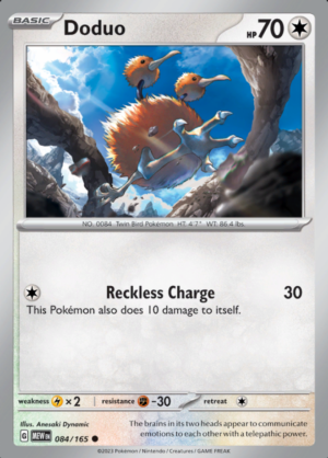 Doduo Reverse Holo 084 (MEW)