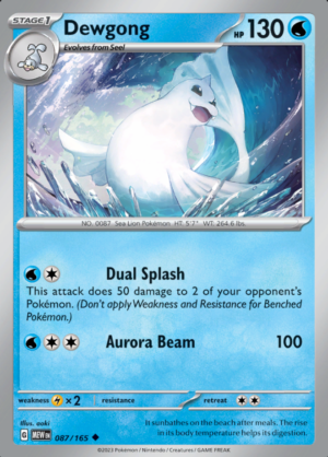 Dewgong Reverse Holo 087 (MEW)