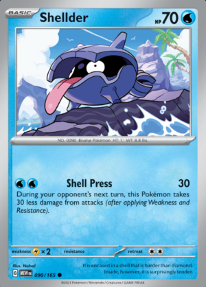Shellder Reverse Holo 090 (MEW)