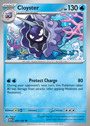 Cloyster Reverse Holo 091 (MEW)