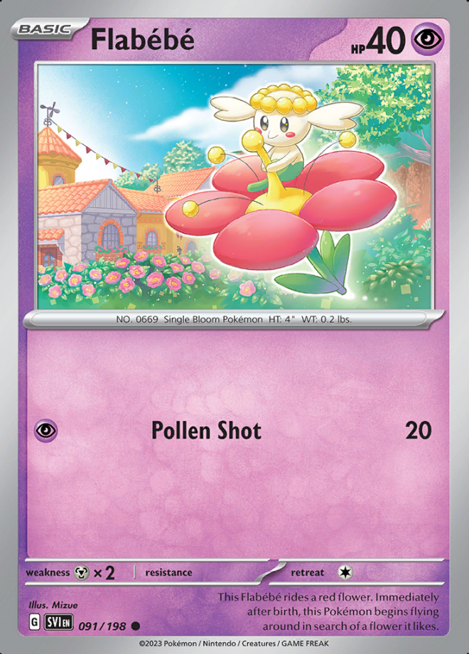 Flabebe Reverse Holo 091(SVI)