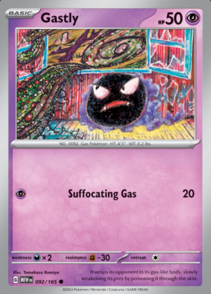 Gastly Reverse Holo 092 (MEW)