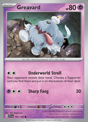 Greavard Reverse Holo 105(SVI)
