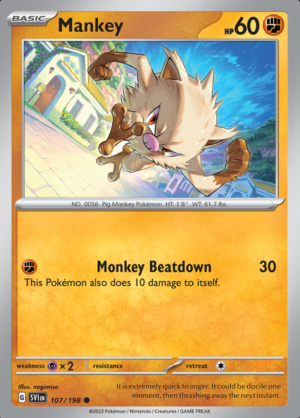 Mankey Reverse Holo 107(SVI)