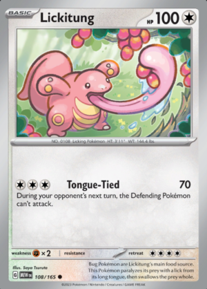 Lickitung Reverse Holo 108 (MEW)