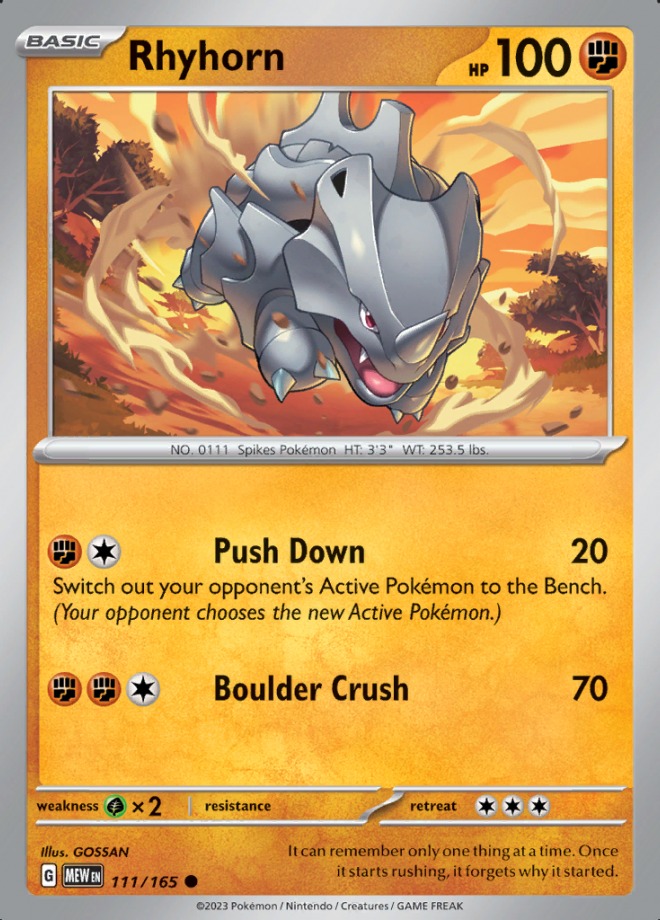 Rhyhorn 111 (MEW)