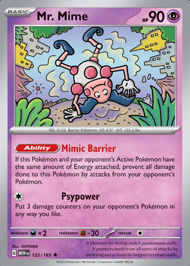 Mr. Mime Holo 122 (MEW)