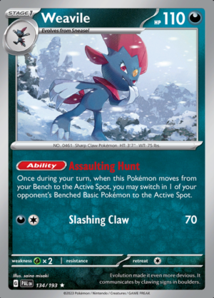 Weavile Holo 134(PAL)
