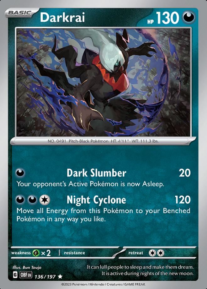 Darkrai Holo 136 (OBF)