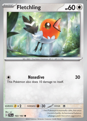 Fletchling Reverse Holo 163(PAL)