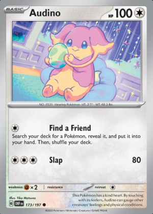 Audino Reverse Holo 173 (OBF)