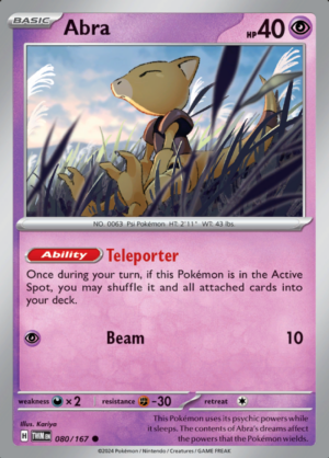 Abra Reverse Holo 080 (TWM)