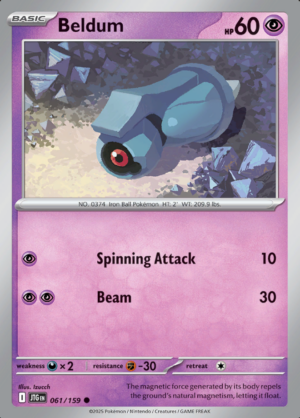 Beldum Reverse Holo 061 (JTG)