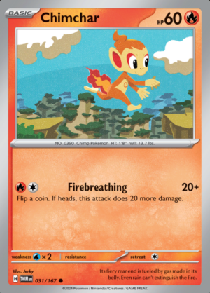 Chimchar Reverse Holo 031 (TWM)