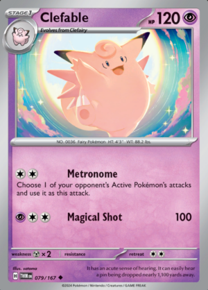 Clefable Reverse Holo 079 (TWM)