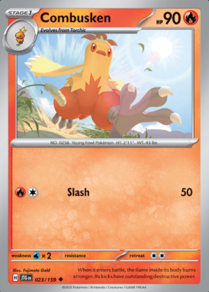 Combusken Reverse Holo 023 (JTG)