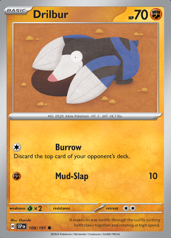 Drilbur Reverse Holo 108 (SSP)