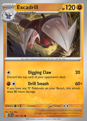 Excadrill Reverse Holo 109 (SSP)