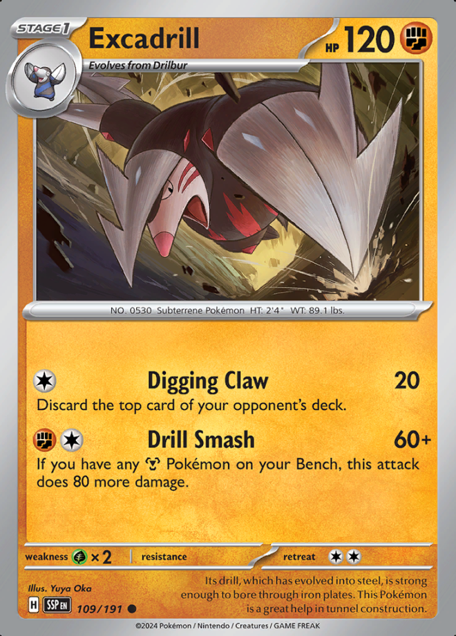 Excadrill Reverse Holo 109 (SSP)