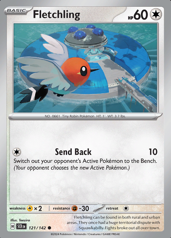 Fletchling Reverse Holo 121 (SCR)