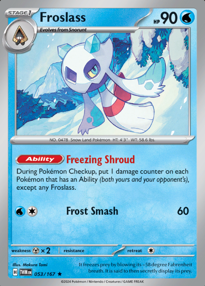 Froslass Holo 053 (TWM)