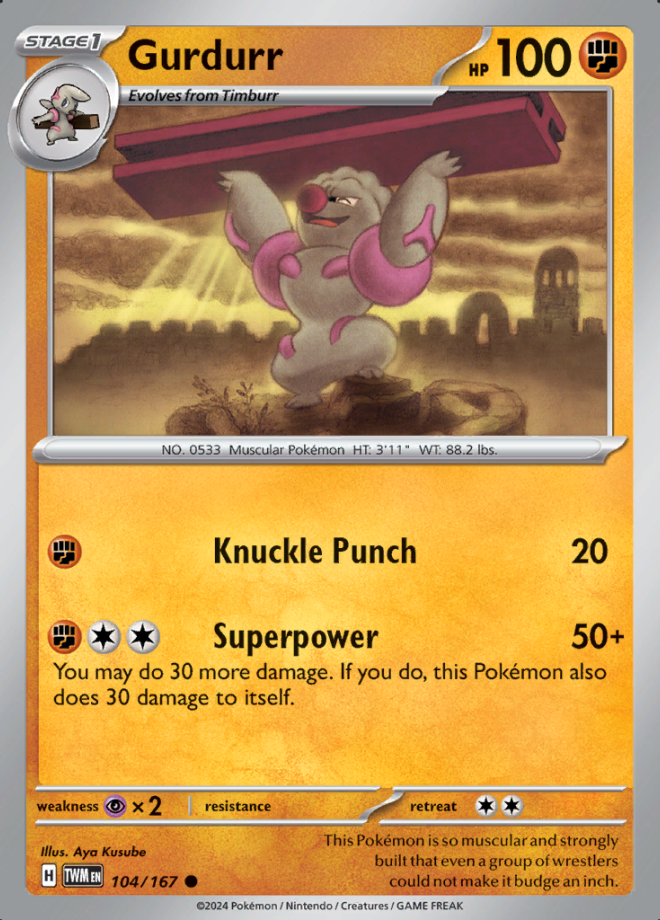 Gurdurr Reverse Holo 104 (TWM)