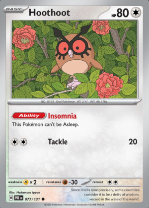 Hoothoot Reverse Holo 077 (PRE)