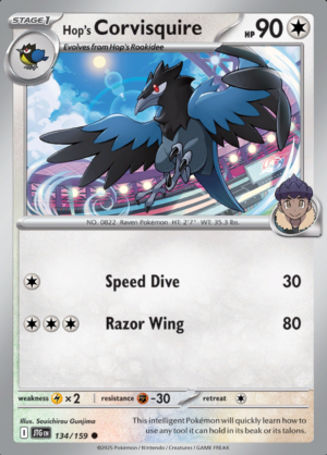 Hop's Corvisquire Reverse Holo 134 (JTG)