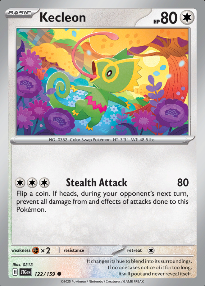 Kecleon Reverse Holo 122 (JTG)