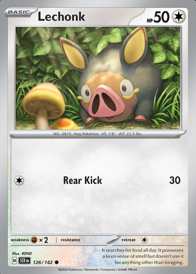 Lechonk Reverse Holo 126 (SCR)