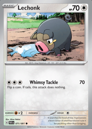 Lechonk Reverse Holo 071 (PAF)