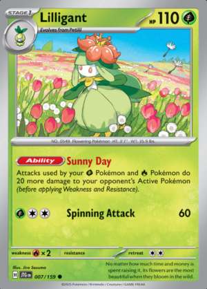 Lilligant Reverse Holo 007 (JTG)