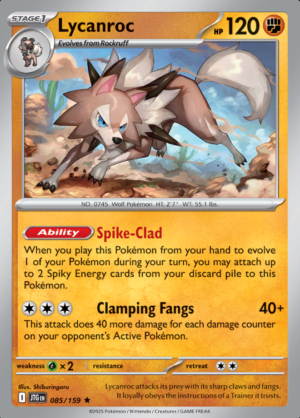 Lycanroc Holo 085 (JTG)