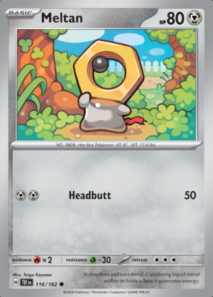 Meltan Reverse Holo 116 (TEF)