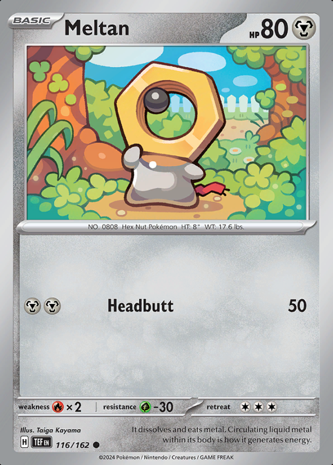 Meltan Reverse Holo 116 (TEF)