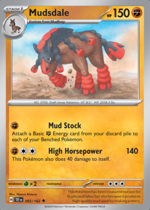 Mudsdale Reverse Holo 092 (TEF)