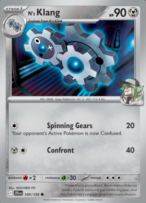 N's Klang Reverse Holo 104 (JTG)